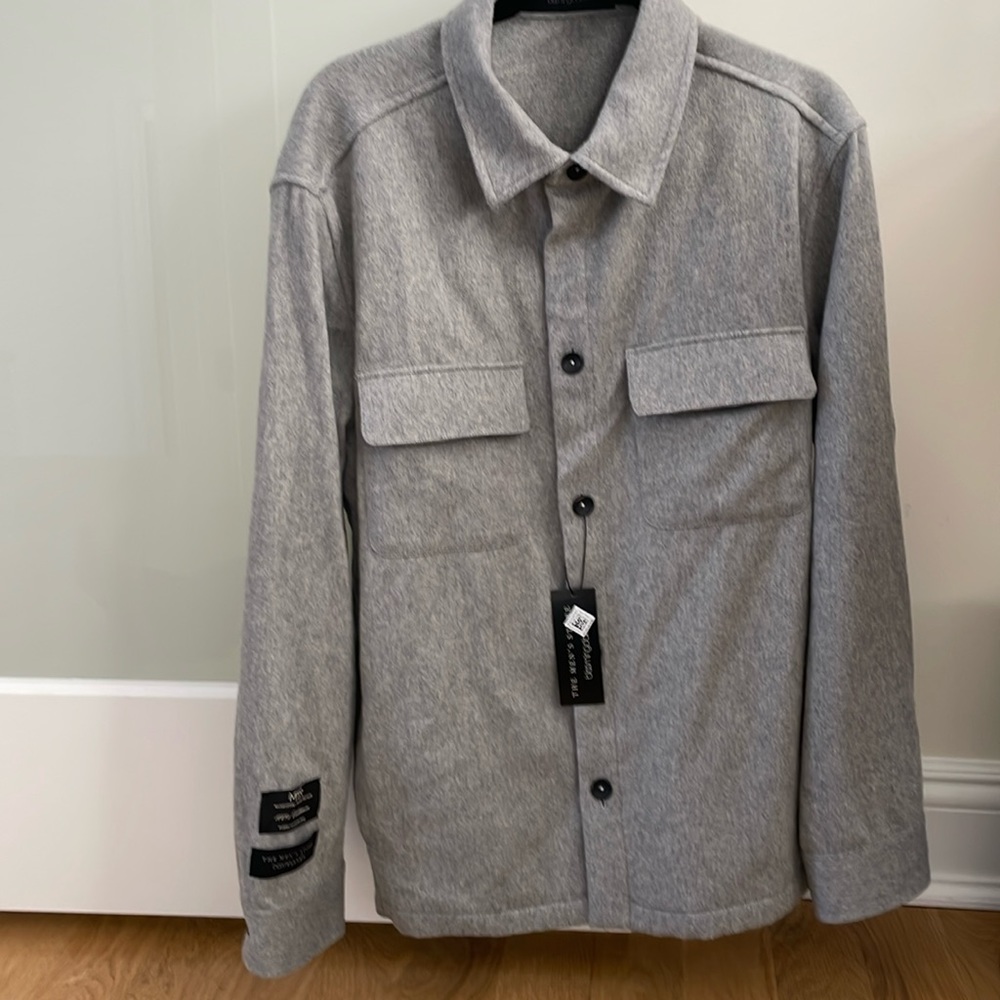 NWT 100% Cashmere Button down shirt